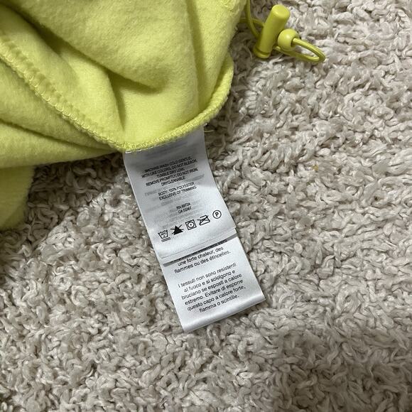 Columbia Large Neon Yellow Full Zip Collar Benton Springs Fleece Sweater Jacket - Picture 6 of 7